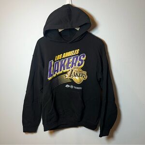 Los Angeles Lakers Hoodie Men’s M Black NBA Pullover Sweatshirt Basketball